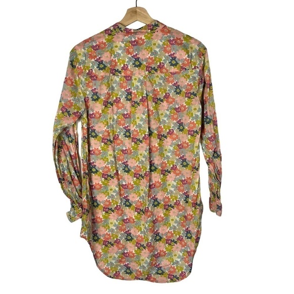 Coach Hadley Multi Color Floral Long Sleeve Tunic S - Picture 2 of 3